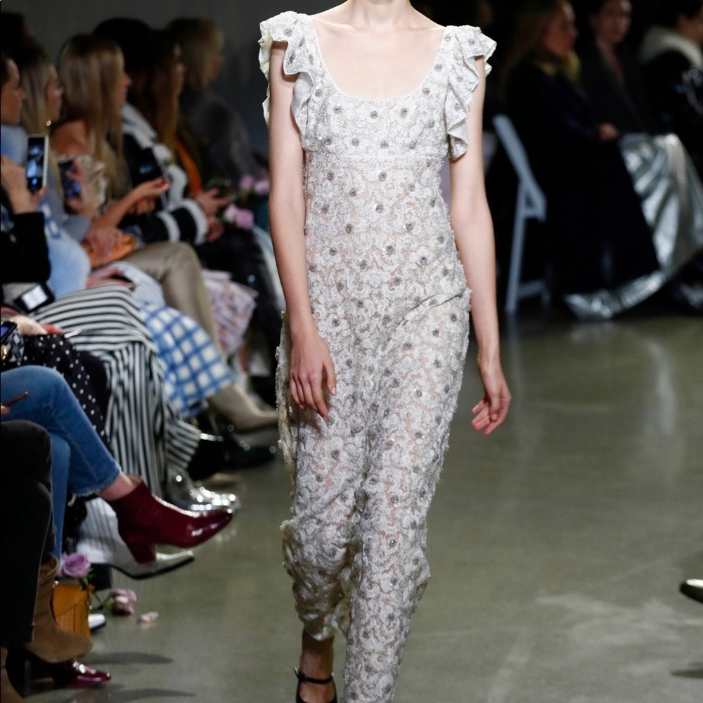 Brock Collection Runway Embroidered Dress sz 6